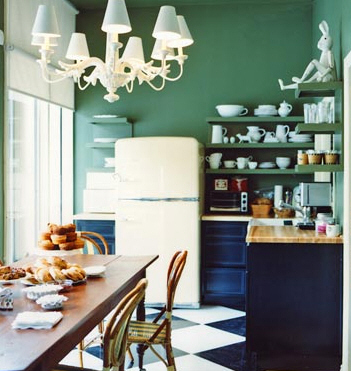 paint in kitchen on Green Paint In Your Kitchen   Mind Lost In Garden