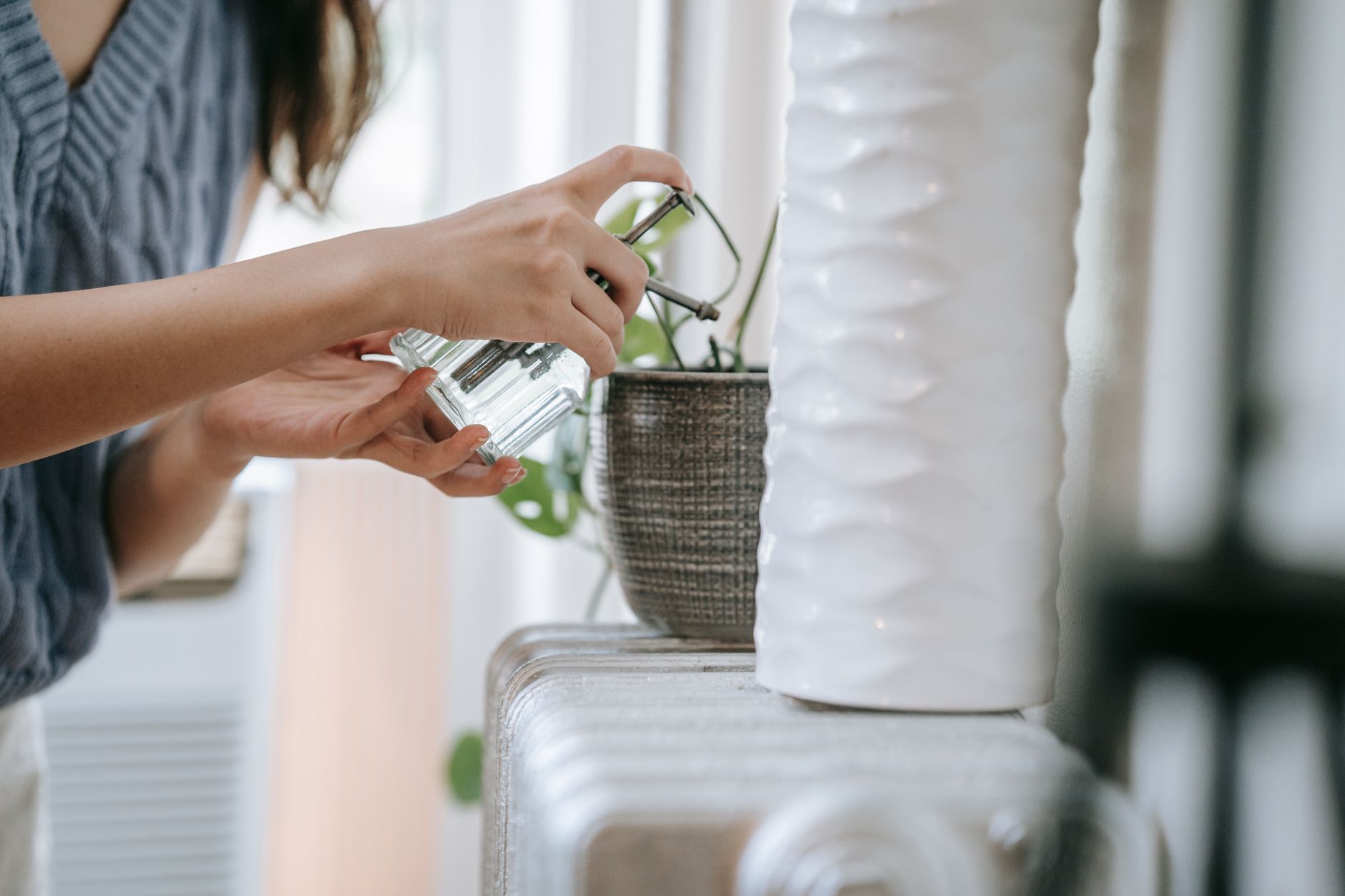 Plant pots in different sizes lined up on a shelf, showing the range of diameters and depths to compare when choosing the right pot size.